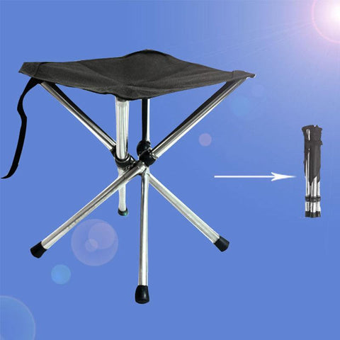 Folding Portable Stainless Steel Stool Outdoor Adjustable Chair Oxford Cloth Seat-OS00410-Veeddydropshipping