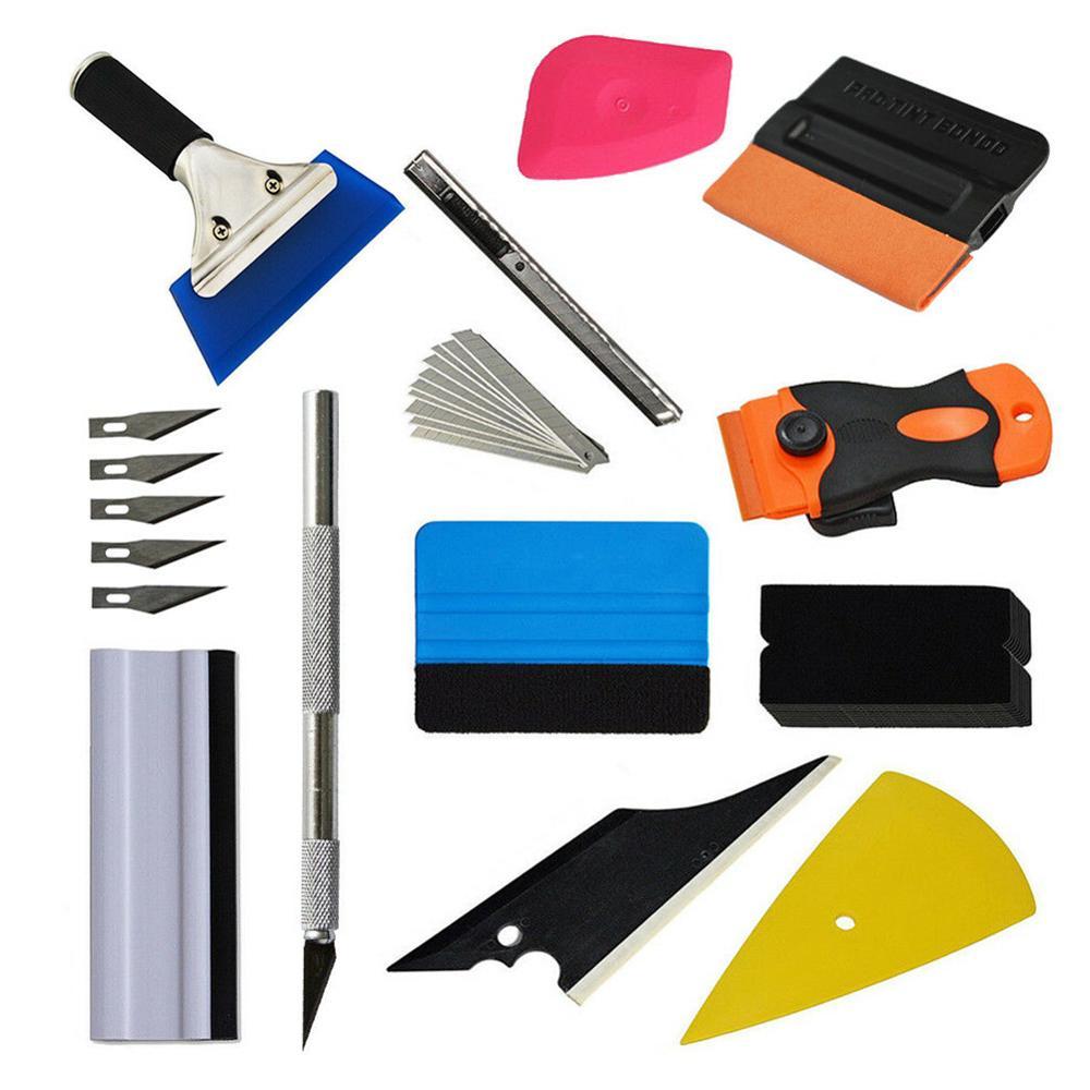 12Pcs Car Wrap Vinyl Scrapers High Quality Car Wrapping Tools Kit-AM00483-Veeddydropshipping