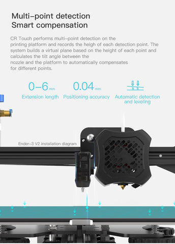 CR touch sensor CREALITY 3D 32-bit automatic leveling bed kit upgrade printer parts-Veeddydropshipping