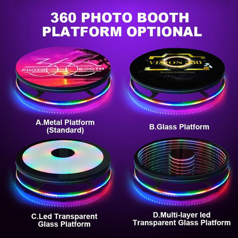 360 Photo Booth Automatic Rotating Video Turntable Panoramic Shooting Plataforma -CE00285-Veeddydropshipping