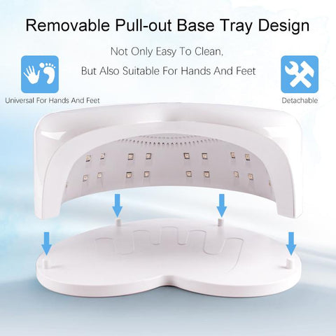 Nail Dryer Red Light Heart Shape for Curing Polish Gels-BH01089-Veeddydropshipping