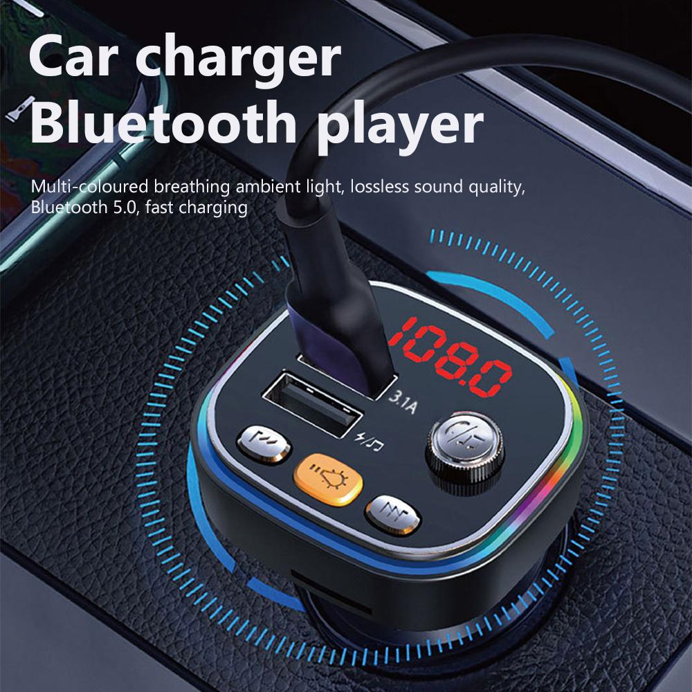 Bluetooth USB Car Charger Fast Charging-PA01162-Veeddydropshipping
