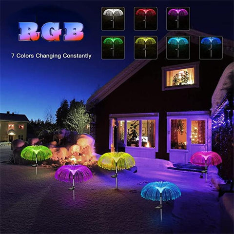 1-8Pcs Led Solar Jellyfish Lights Outdoor Solar Lights RGB Colorful-TI00809-Veeddydropshipping