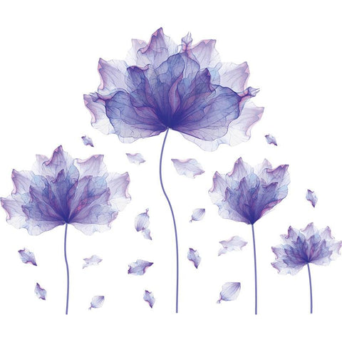 Large Lotus Butterfly Removable Wall Stickers 3D-HA00243-Veeddydropshipping