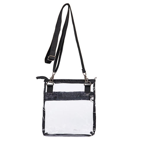 Clear Bag Shoulder Concert Bag Transparent Crossbody Bag Plastic-BS00405-Veeddydropshipping