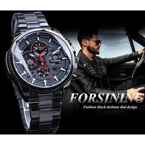 Stainless Steel Men Mechanical Automatic Wrist Watches -JW00617-Veeddydropshipping