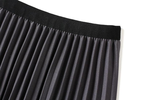 Bright Silk Screen Half-length Skirt For Women-WF00370-Veeddydropshipping