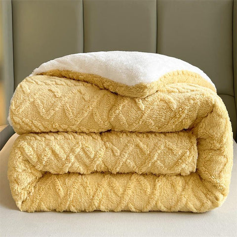 Thick Warm Blanket for Bed Artificial Lamb Cashmere-HA00437-Veeddydropshipping