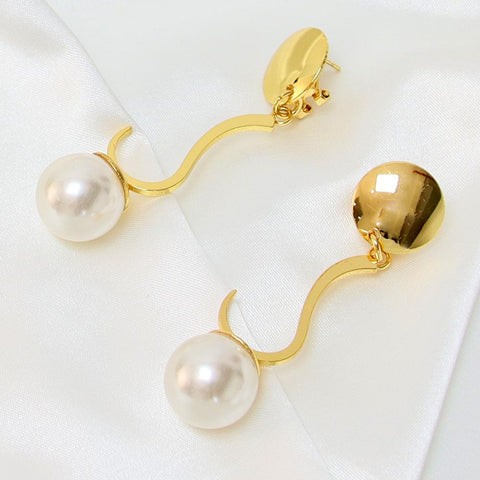 Korean Style Elegant And Simple Pearls Earrings For Women-JW01416-Veeddydropshipping