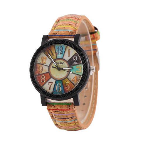 Fashion Flower Surface  Quartz Sports Vintage Watches Stylish Clock-JW00934-Veeddydropshipping