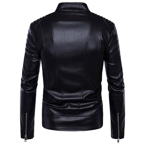 Overcoat Motor Jacket Motorcycle Bikers Punk Man Brand-MF01389-Veeddydropshipping