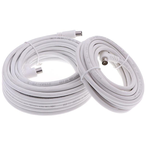 Hot sale 1Pc 5M/10M PAL Male to Male TV Lead Shielded Aerial -CE00883-Veeddydropshipping