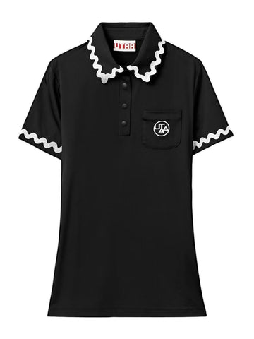 UTAA KOREAN ORIGINAL SINGLE GOLF CLOTHING WOMEN'S POLO SHIRT -OS00770-Veeddydropshipping