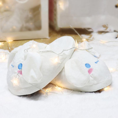 Thick Plush Kids Home Shoes Bounce Rabbit Ear Slipper-BS01162-Veeddydropshipping