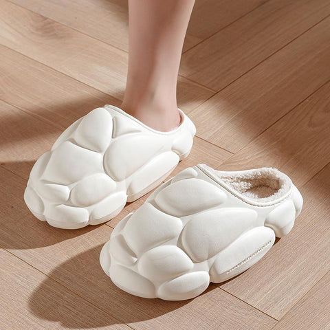Thickened padded fashion solid color cotton slippers Autumn-BS01243-Veeddydropshipping