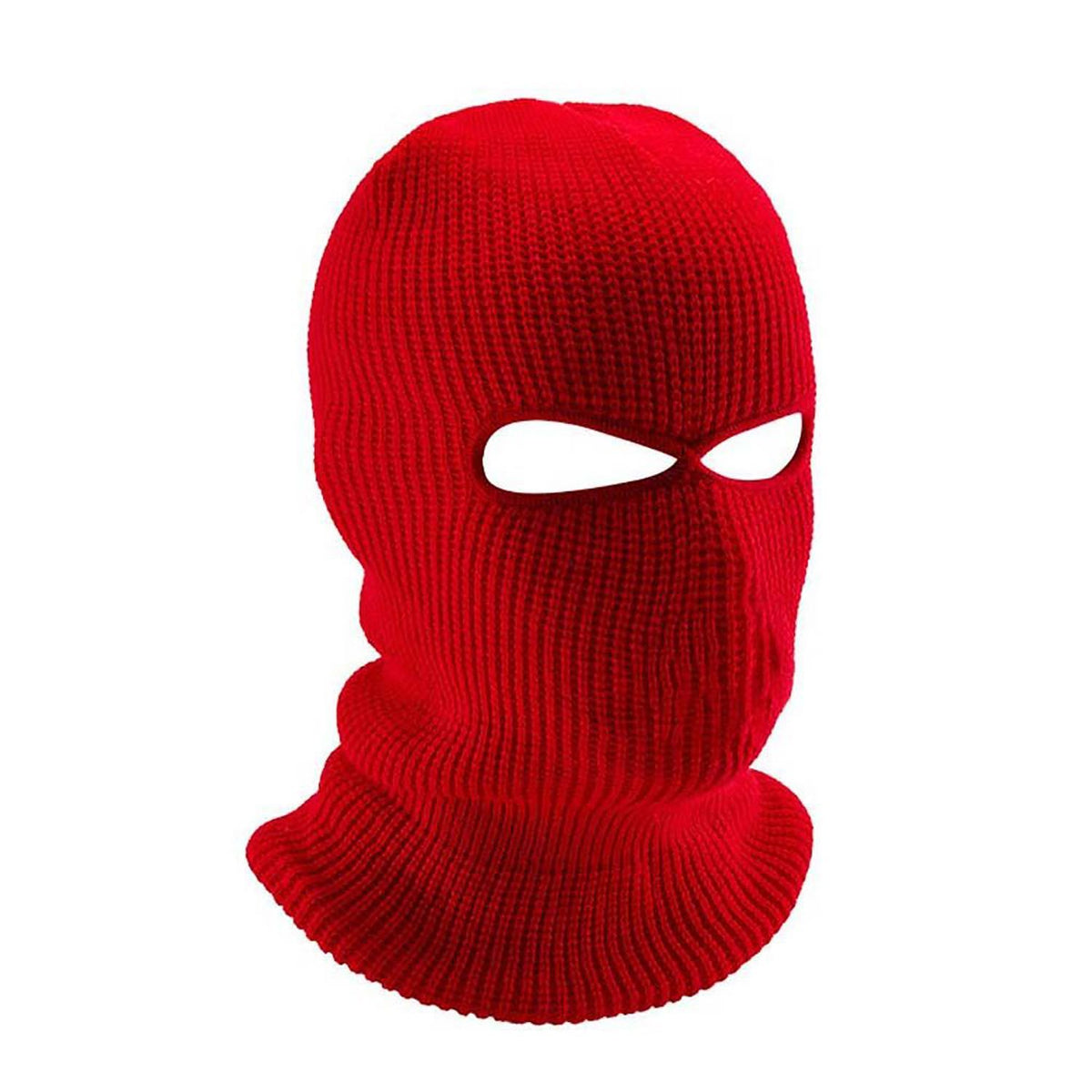 1PC Winter Knit Cap Warm Soft 2 Holes Full Face Ski Hat Hood Motorcycle Helmet -OS01109-Veeddydropshipping