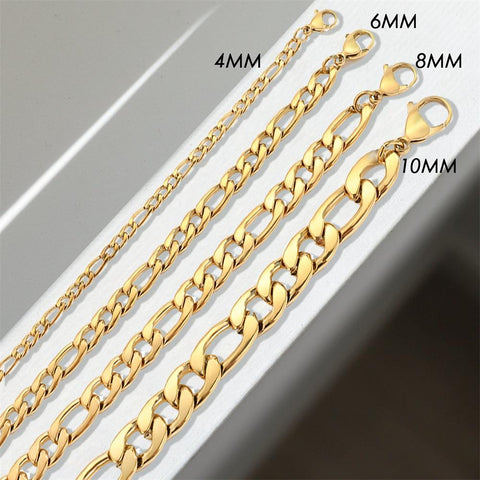Stainless Steel Bracelet Gold Color Charm Bracelets-JW00956-Veeddydropshipping