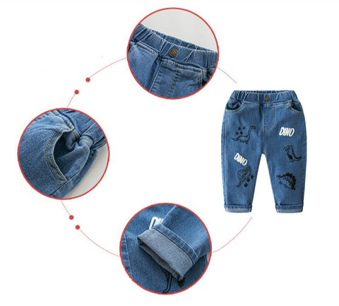 Baby Boys Jeans New 2021 Spring Autumn Kid&#39;s Clothing Toddler-TB01279-Veeddydropshipping