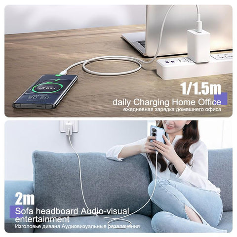 7A 100W USB Type C Fast Charging Cable For Xiaomi Redmi Note 12 11 Huawei P30 Mate 50 Pro-PA00423-Veeddydropshipping