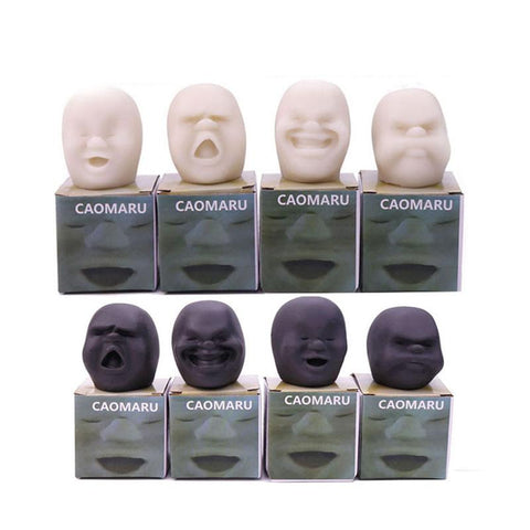 Hot Soft Rubber Fun Squeeze Toy Human Face Emotion Vent Ball Anti Stress-TB01529-Veeddydropshipping