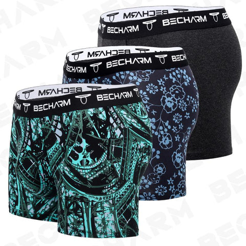 Male Underpants Man Pack Shorts Boxers Men Briefs Set Printing-MF01438-Veeddydropshipping