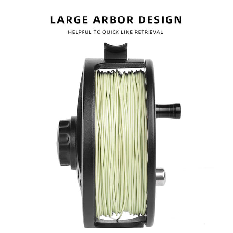 Fly Fishing Reel 3/4,5/6,7/8WT Fly Reel Combo Fly Reel Large Arbor Aluminum Alloy Body -OS00331-Veeddydropshipping