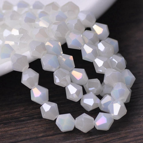 Plated Faceted Crystal Glass Loose Beads Colors For Jewelry DIY-JW01544-Veeddydropshipping