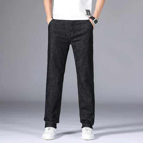 Elastic Cotton Jeans Men Fashion Business Classic-MF00521-Veeddydropshipping