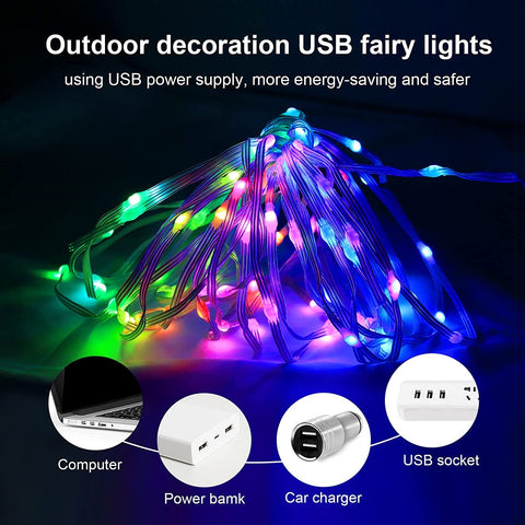 Wedding Decoration LED Smart Garland RGBIC String Lights Easter App-TI00928-Veeddydropshipping