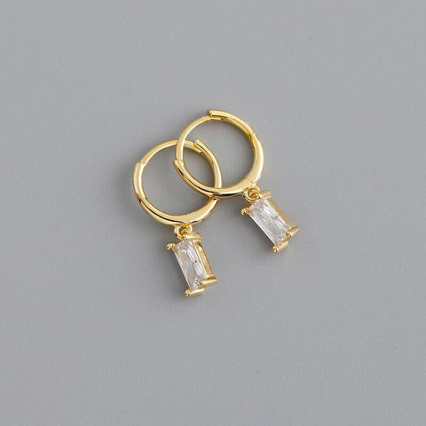 2PC Stainless Steel Little Huggies Hoop Earrings For Women -JW00265-Veeddydropshipping
