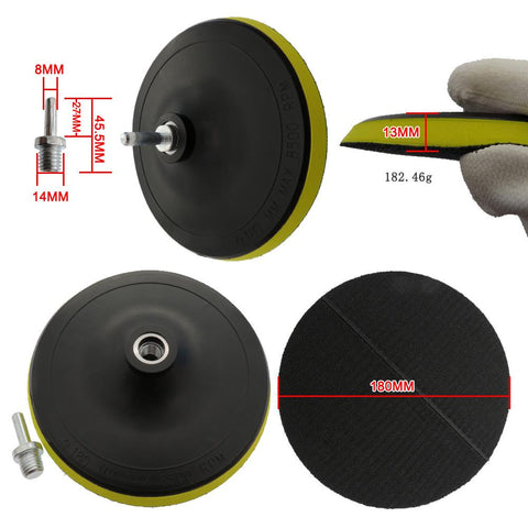 7Pcs Buffing Pad Set Thread 4/5/6/7inch Auto Car Repair Polishing pad-AM00360-Veeddydropshipping