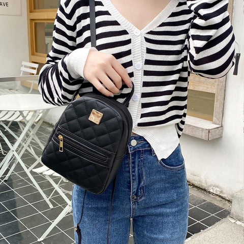 Multi-Function Ladies Phone Pouch Pack Ladies School Backpack Shoulder-BS00022-Veeddydropshipping