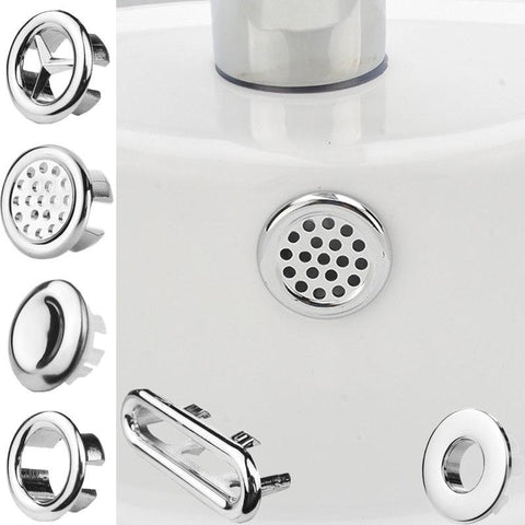 Sink Hole Round Overflow Cover Ceramic Pots-HA01033-Veeddydropshipping