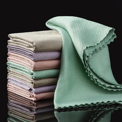 Microfiber Glass Cleaning Cloth Rag-HA01079-Veeddydropshipping