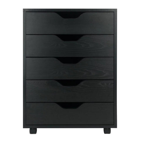 Wood Halifax 5-Drawer Mobile Cabinet-HA01615-Veeddydropshipping