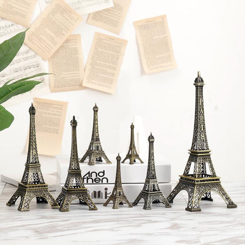 Bronze Paris Eiffel Tower Metal Crafts Home Decoration-HA00322-Veeddydropshipping