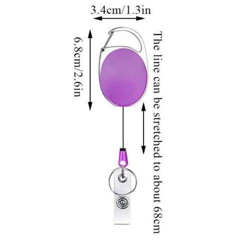 Retractable Key Chain Card Holder Key ring-WF01079-Veeddydropshipping