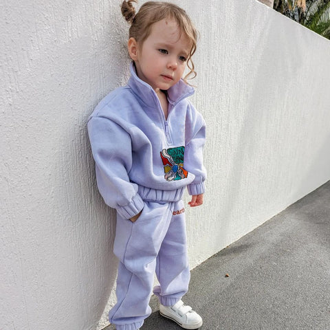 Winter Warm Boys Clothing Sets Thicken Half-Zip Fleece Jacket-TB01229-Veeddydropshipping