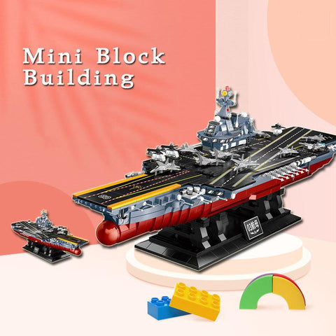 1560Pcs Military WW2 Micro NAVY ARMY Aircraft Carrier Model Building-TB01486-Veeddydropshipping
