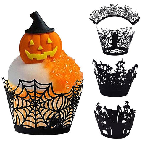 Cupcake Wrapper Baking Cup Hollow Out Paper-HA01877-Veeddydropshipping