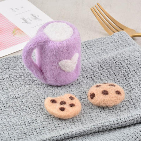 DIY Baby Wool Felt Milk Bottle+Cookies Decorations Newborn Photography-TB00777-Veeddydropshipping