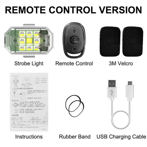 Wireless Remote Control LED Strobe Light for Motorcycle Car Bike-AM00014-Veeddydropshipping