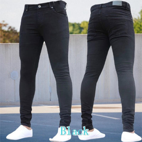 Jeans Casual Slim Fit Work Trousers Male Vintage-MF00568-Veeddydropshipping