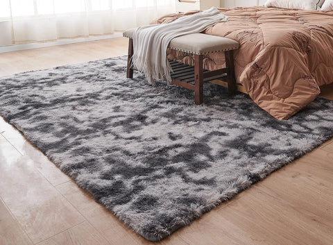 Soft Shaggy Carpet Living Room Fluffy Children Rugs-HA00498-Veeddydropshipping