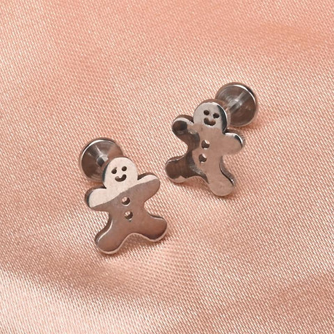 Titanium Nail Earrings Internal Thread Lip Earrings  Body Jewelry-JW01357-Veeddydropshipping