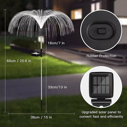1-8Pcs Led Solar Jellyfish Lights Outdoor Solar Lights RGB Colorful-TI00809-Veeddydropshipping