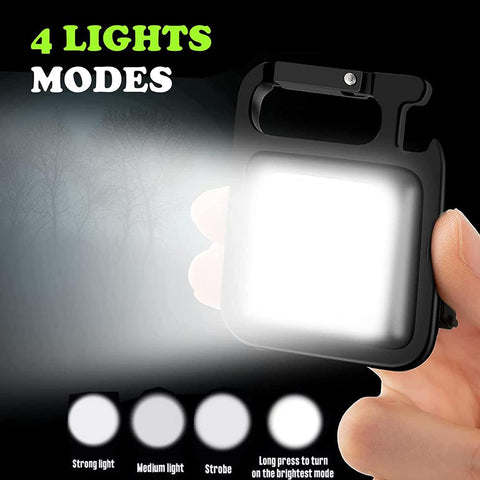 Small LED Flashlight COB Keychain USB Charging Light Emergency-TI00752-Veeddydropshipping