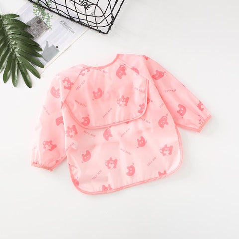 Cute Baby Bibs Toddler Baberos Bavoir Waterproof Long Sleeve -Veeddydropshipping-8