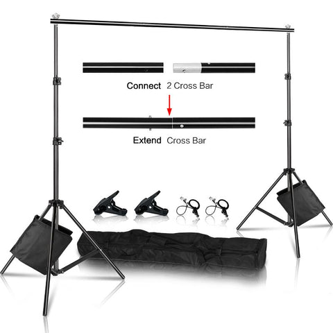 Photo Video Studio Backdrop Background Stand Photography Muslin Backgrounds -CE00326-Veeddydropshipping