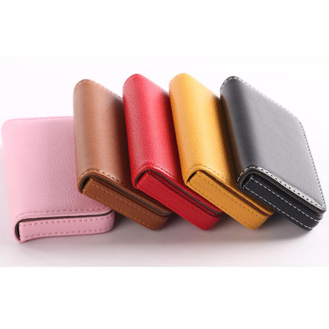 Card Holder PU Leather Large Capacity Business-BS00607-Veeddydropshipping
